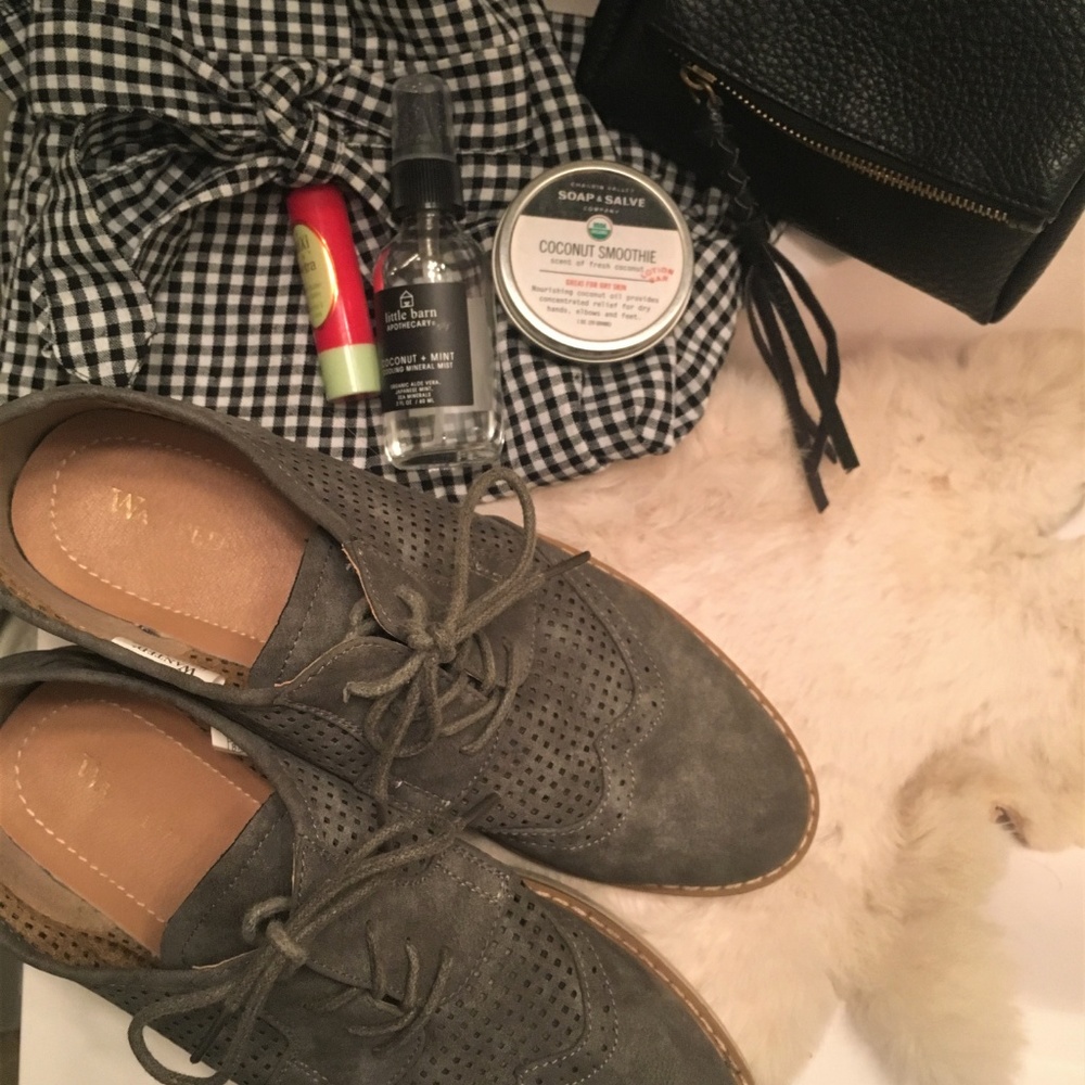 Wanted Women's Charcoal Grey Lace Up Oxford